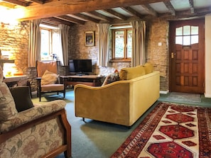 Lovely living room packed with heritage features | The Mill House, Lea, near Ross-on-Wye
