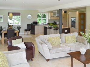 Contemporary open-plan living space | Lock Cottage, Aylsham