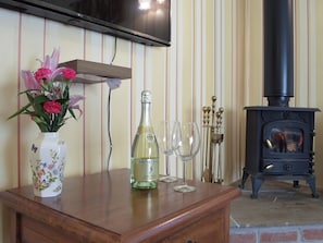Living room with wood burner | Carthouse Cottage, Cosheston near Pembroke