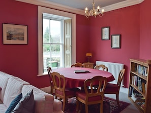 Living room with dining area | Shorley Lodge, Keswick