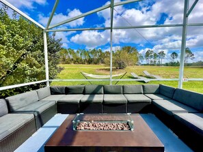 Elevate your dining experience as you feast on delectable dishes, accompanied by sweeping views of the stunning golf course.