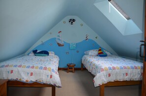 Due to the low ceiling we recommend the twin room for children 