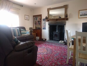 Lounge and dining area taken from the kitchen