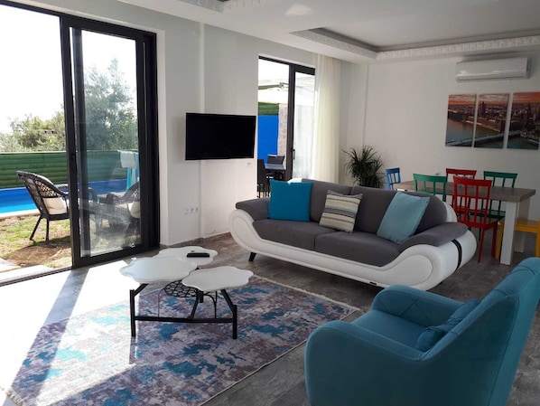 Open plan living area