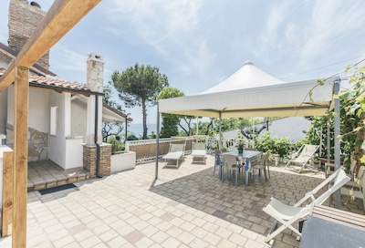 App. 1 Villa Osca mit Blick auf das Meer und die Trabocchi, Abruzzen
