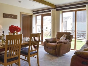 Large windows create a light and airy space | The Cartshed - Thistle Hill Farm Cottages, Knaresborough