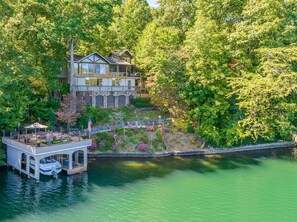Right on the edge of Lake Burton