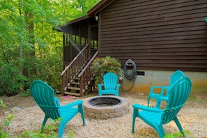 Newly added fire pit area