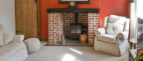 Characterful living room | Beach Cottage, Winterton-on-Sea