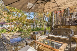 Patio Sitting Area Overlooking Beautiful River