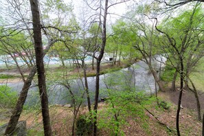 View overlooking Chattahoochee River and Helen Waterpark