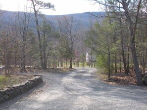 View of Overlook Mountain from front of house