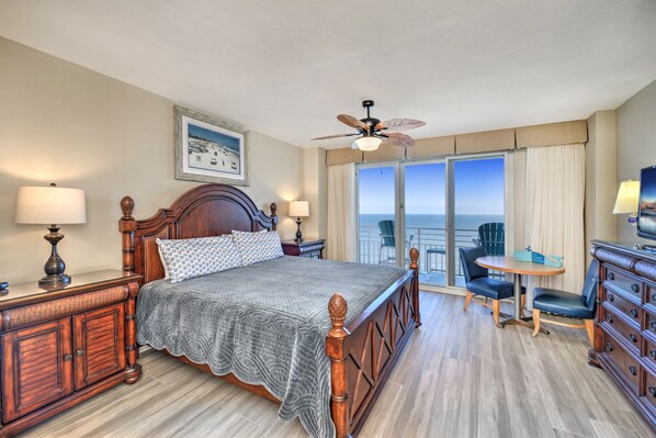 Master Bedroom with Oceanfront Balcony