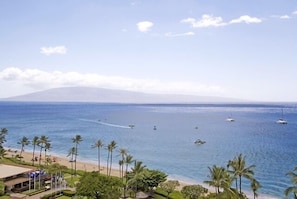 Views of Ka'anapali Beach from our Penthouse lanai