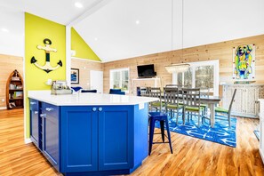 Open concept kitchen / dining / great room.