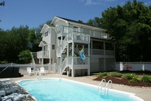 Pool and outside decking view!