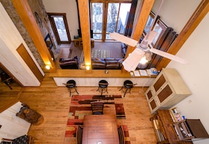 View from the loft, vary spacious and warm condo that has been updated!
