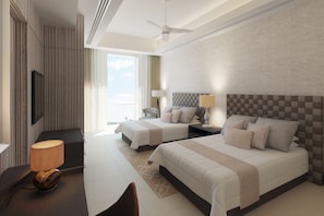 Guest bedroom with two queen size beds