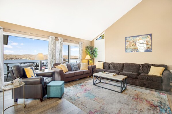 Sit down, relax, and enjoy the beautiful views of the lake!
