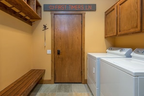 mud room and laundry room