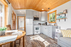 Open-plan kitchen for farm-to-fork culinary adventures