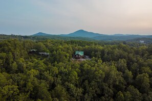 Aerial View with Mt Yonah in background