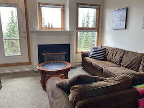 Living Room with Gas Fireplace 