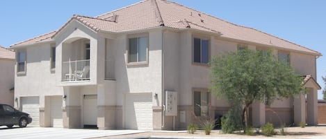 front outside view.entry door on side.front balcony is included in rental.