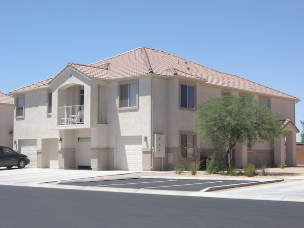 front outside view.entry door on side.front balcony is included in rental.