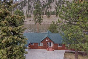 Ariel view of the home. 