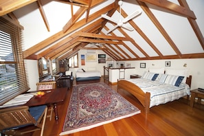 Your cathedral ceiling room