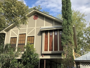 View from driveway
