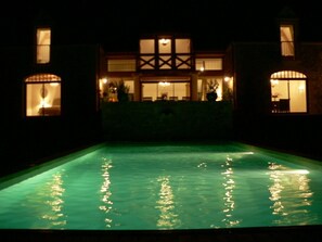 Pool at night