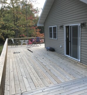 Deck off upper level