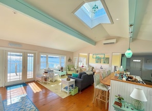 Living Room (Full Sleep Sofa), Open Kitchen, Adjacent Dining Room