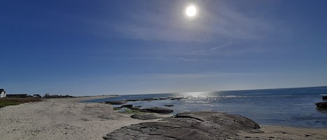 Vue imprenable sur l'océan. Paysage changeant au grès des marées.