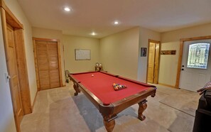 Full-Size Pool Table: Located in the terrace level game room