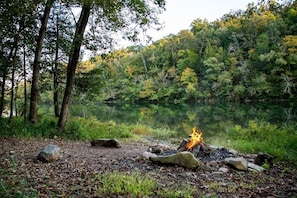 Campfire by the water!