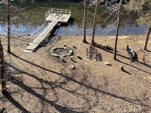 New fishing dock installed February 2021!Fire pit and 3 canoes!