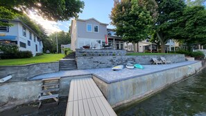 view from dock up to the house