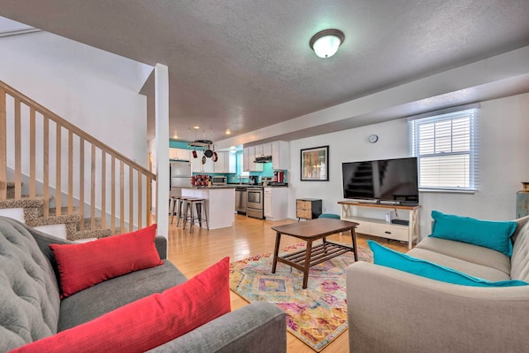 Logan Vacation Rental | 3BR | 2BA | Stairs Required | 1,579 Sq Ft