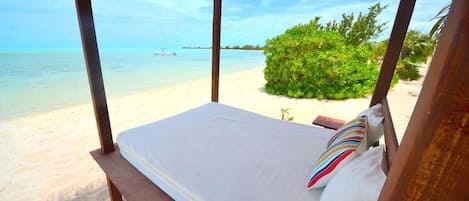 Lazy Day on the Beach...relaxing under the beach daybed