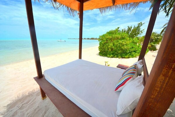 Lazy Day on the Beach...relaxing under the beach daybed