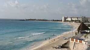 Looking south towards 'the point' where cruise ships sail by nearly each night.