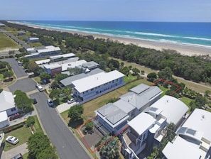 Aerial View - across path from beach