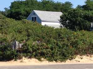 View of the cottage from Campground Beach