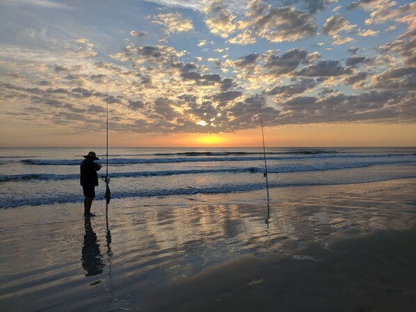 Peaceful morning on the beach