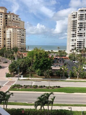 Beach access directly across the street from condo. 
