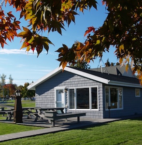 Nestled alongside the Marina is a pristine and private cottage