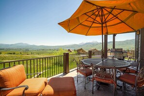 Enjoy spectacular views, relax on the patio with seating for 8 while you BBQ!  